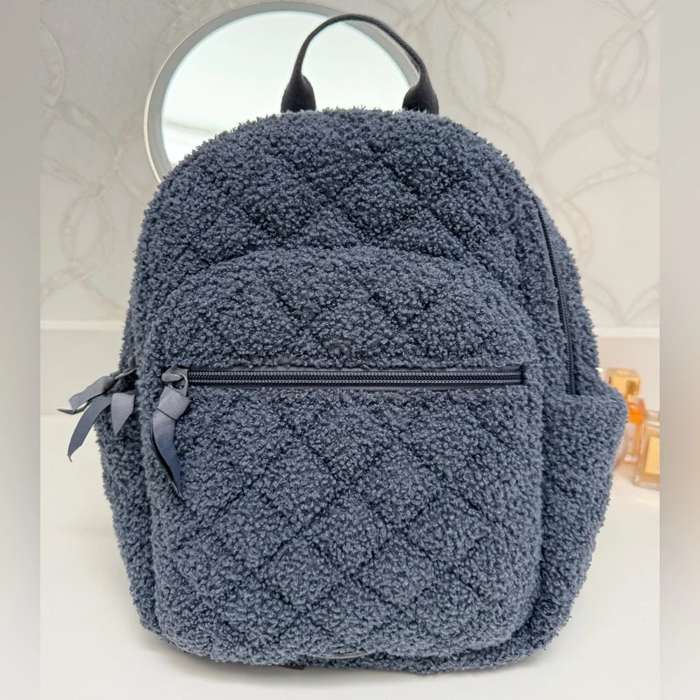 Vera Bradley Teddy Fleece Sherpa Small Backpack